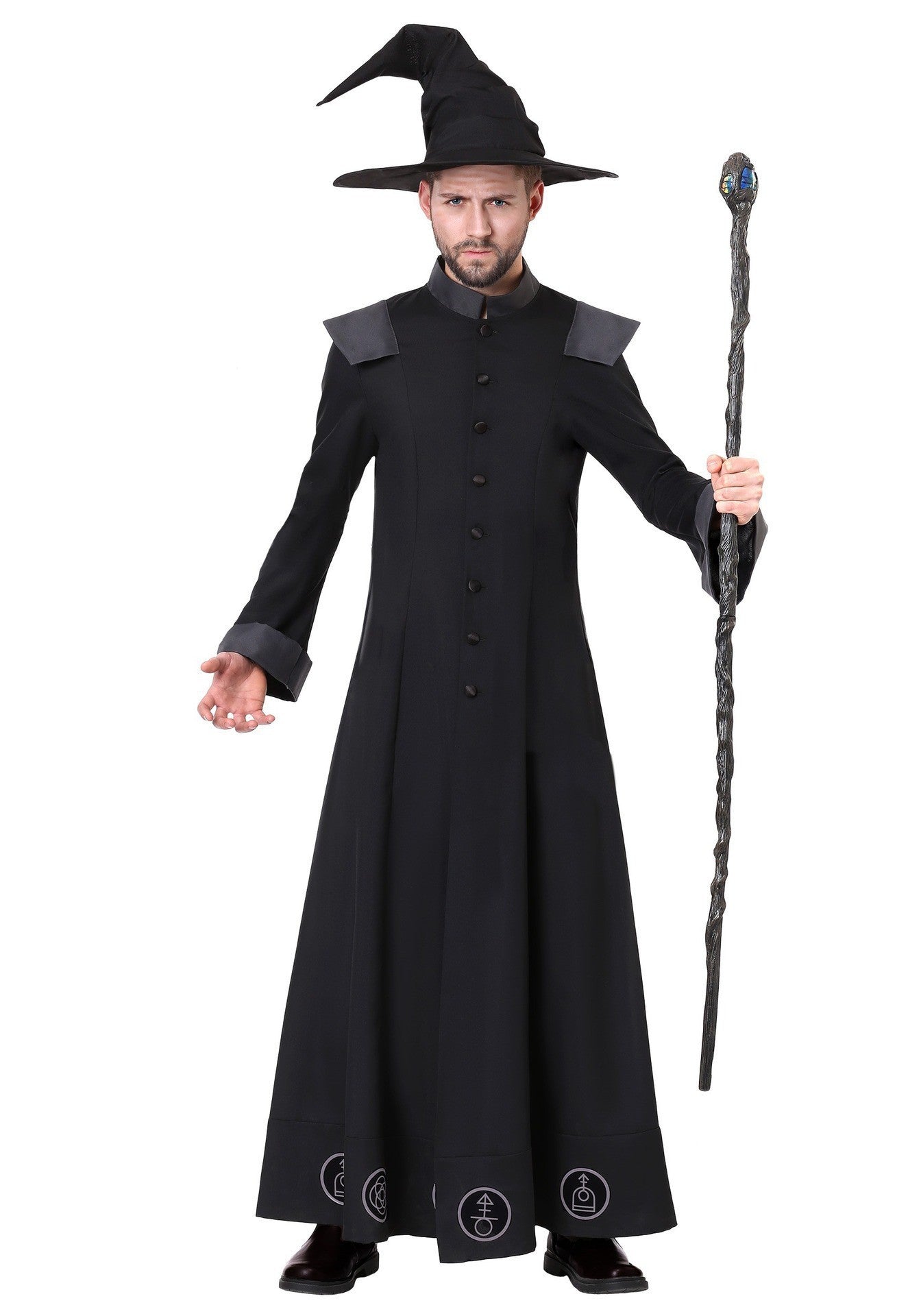 Halloween Parent-Child Group Witch Wizard Black Magic Performance Cosplay Costumes