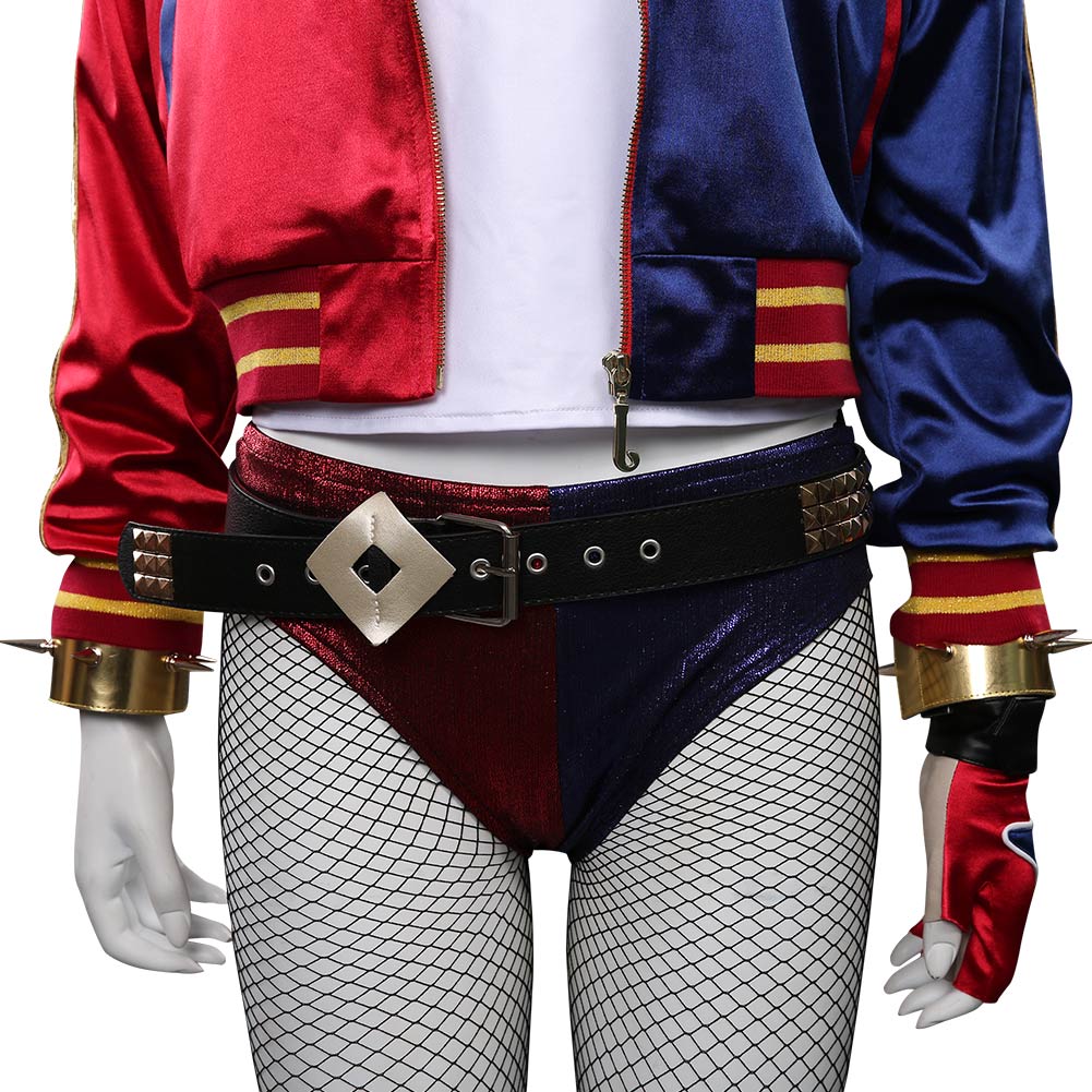 Movie Suicide Squad T-shirt Pants Outfit Harleen Quinzel/Harley Quinn Halloween Carnival Suit Cosplay Costume