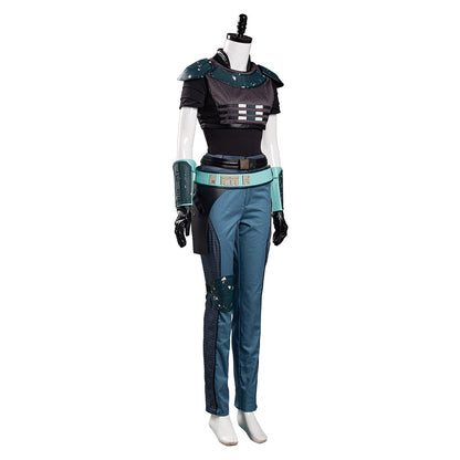 TV Series The Book Of Boba Fett Cara Dune Blue Uniform Outfit Cosplay Costume Halloween Carnival Suit