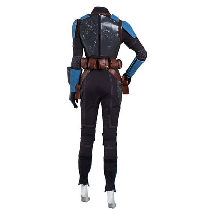 TV Series The Book Of Boba Fett Bo-Katan Kryze Blue Set Outfit Halloween Carnival Suit Cosplay Costume