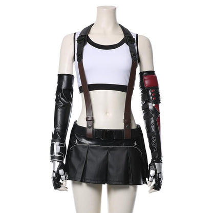 Game Final Fantasy VII Remake Tifa Lockhart Cosplay Costume Halloween Carnival Suit