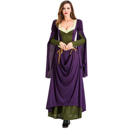 Medieval European Retro Court Queen Dress