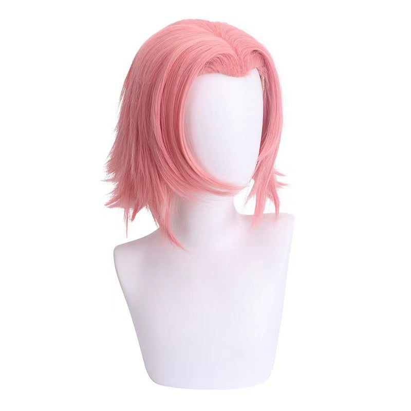 Anime Naruto Boruto Sakura Haruno Gray-Pink Cosplay Wig