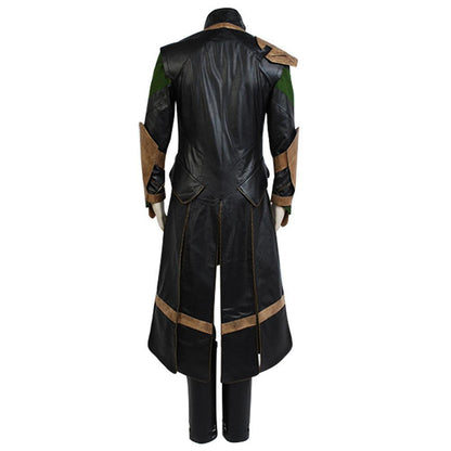 Movie Thor:The Dark World Loki Black Set Cosplay Costume Halloween Carnival Suit