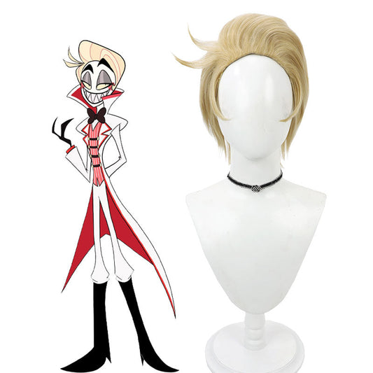 Anime Hazbin Hotel Lucifer Morningstar Cosplay Wig