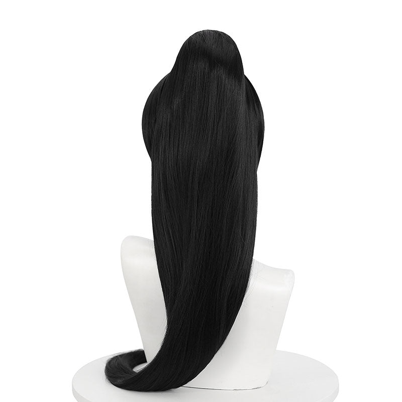 Anime Love Live! SuperStar!! Liella Hazuki Ren Long Straight Black High ponytail Cosplay Wigs