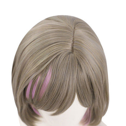 Anime  Love Live! SuperStar!!  Liella Keke Tang Mixed Color Mid-length Straight Cosplay Wigs