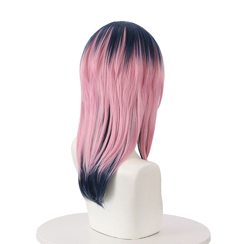 Anime Tokyo Revengers Haitani Rindou Blue Mixed Pink 35cm Cosplay wigs