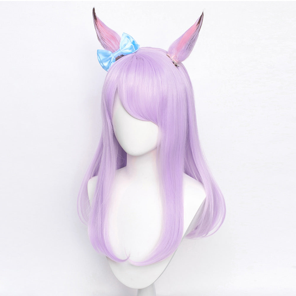 Anime Mejiro McQueen Purple Wig Cosplay Accessories Halloween Carnival Props