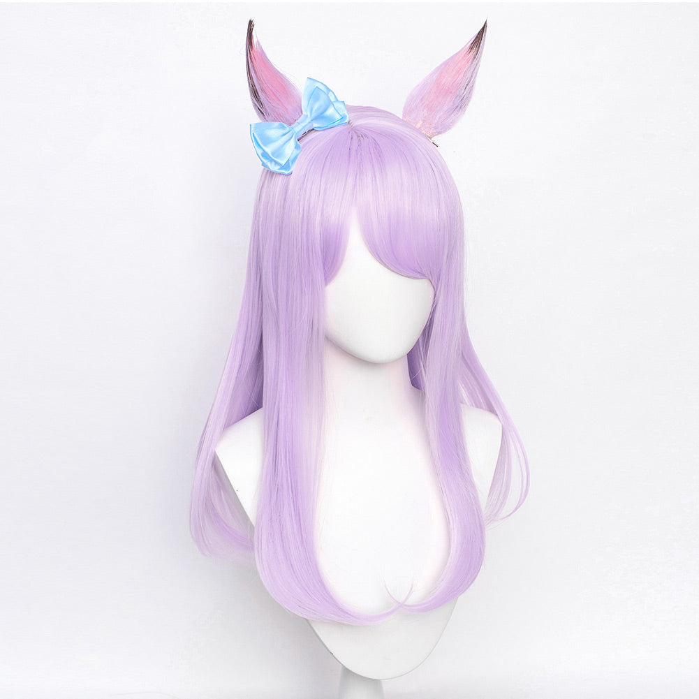 Anime Mejiro McQueen Purple Wig Cosplay Accessories Halloween Carnival Props