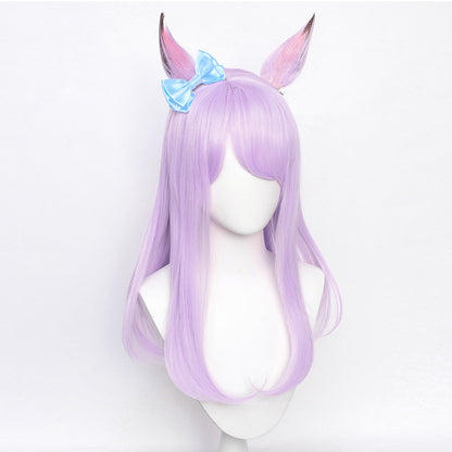 Anime Mejiro McQueen Purple Wig Cosplay Accessories Halloween Carnival Props