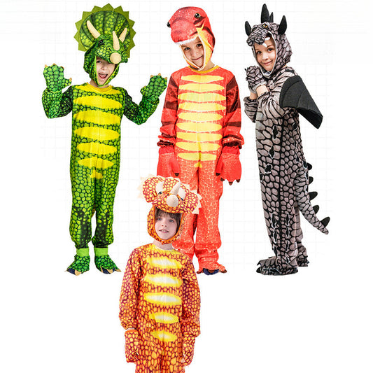 Children Dinosaur Performance Costume Halloween Masquerade Cos Dinosaur Cosplay Stage Party Clothes