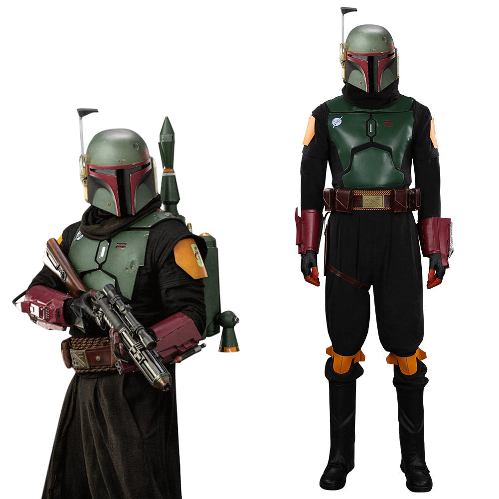 TV Series The Book Of Boba Fett Boba Fett Green Set Cosplay Costume Outfits Halloween Carnival Suit