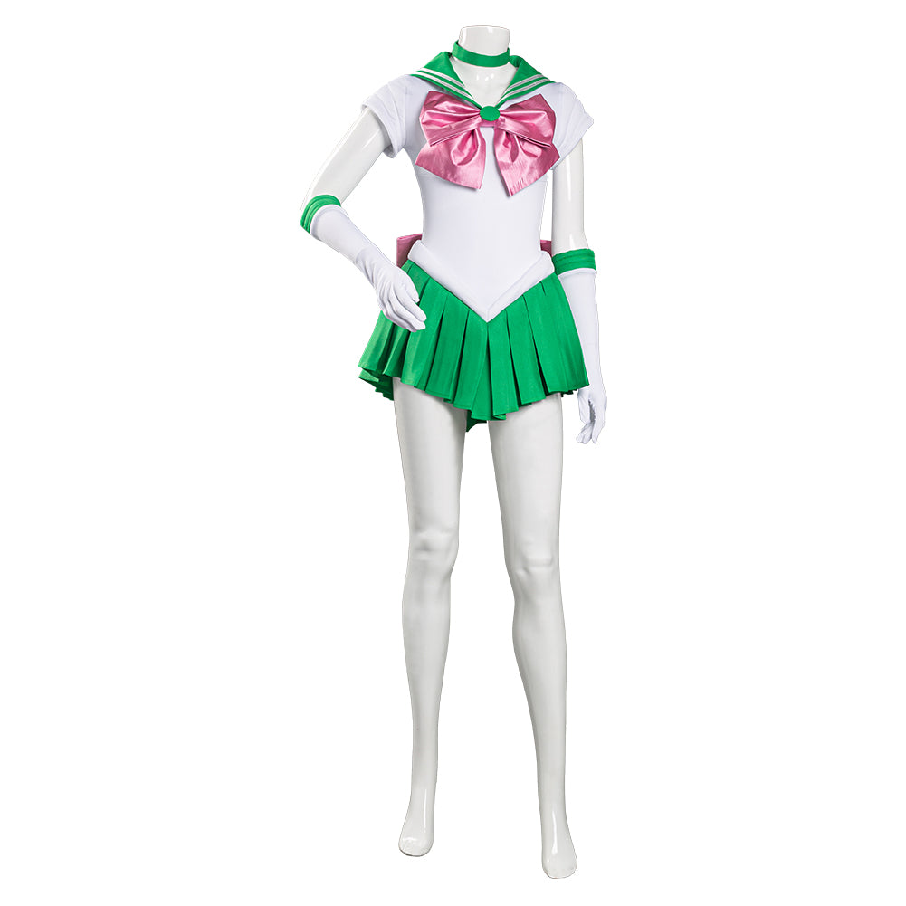 Anime Sailor Moon Kino Makoto Uniform Green Dress Outfit Halloween Carnival Suit Cosplay Costume