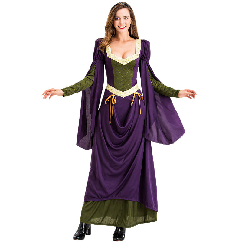 Medieval European Retro Court Queen Dress