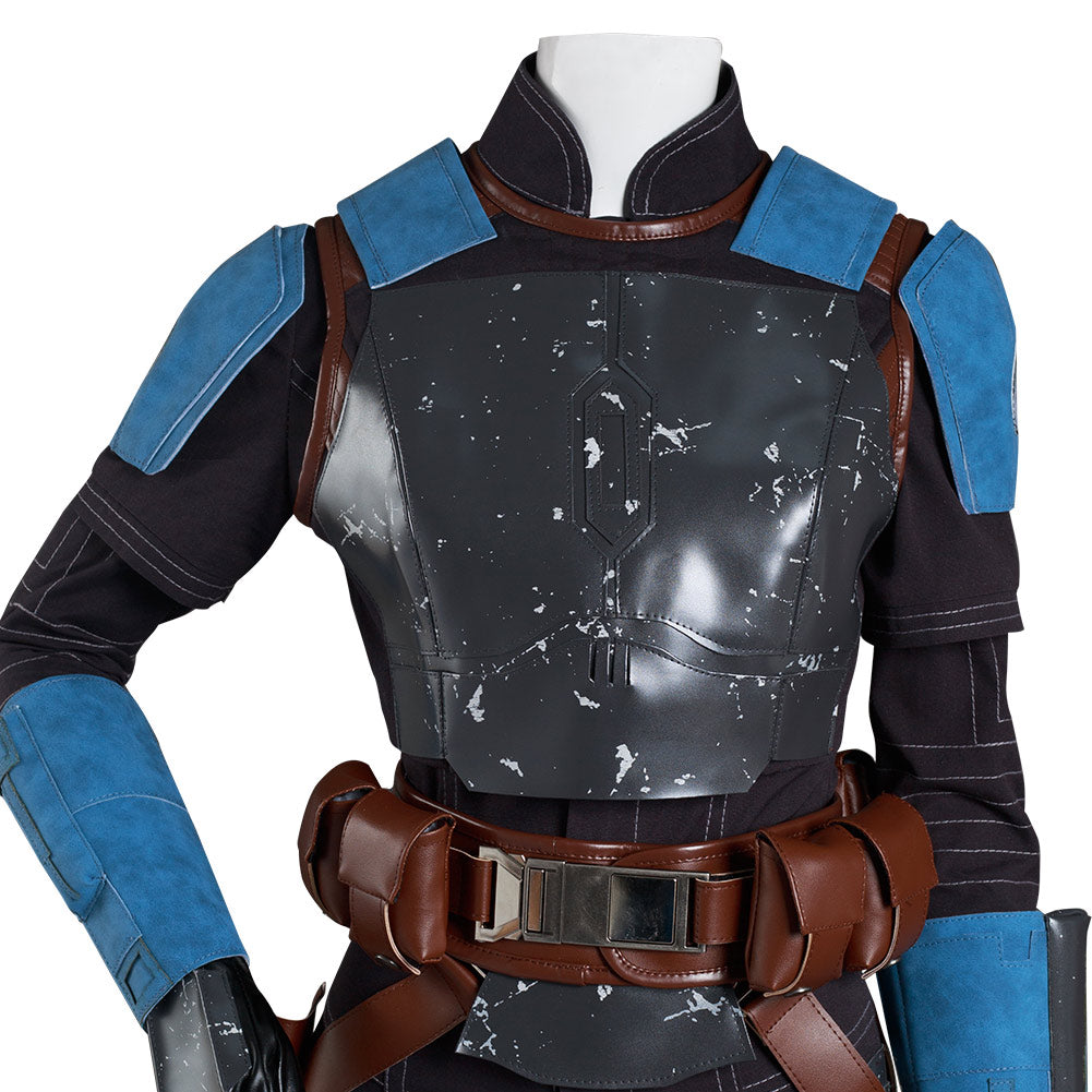 TV Series The Book Of Boba Fett Bo-Katan Kryze Blue Set Outfit Halloween Carnival Suit Cosplay Costume