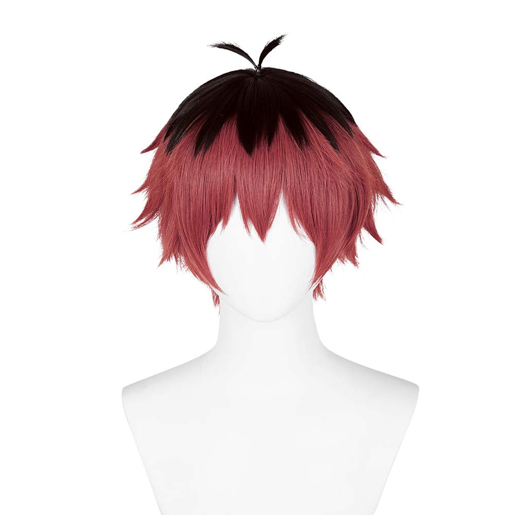 Anime Frieren:Beyond Journey's End 2023 Stark Black And Red Cosplay Wig