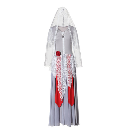 Halloween Couple Costume Zombie Bride Ghost Dress-up Suit Family Wedding Funny Party