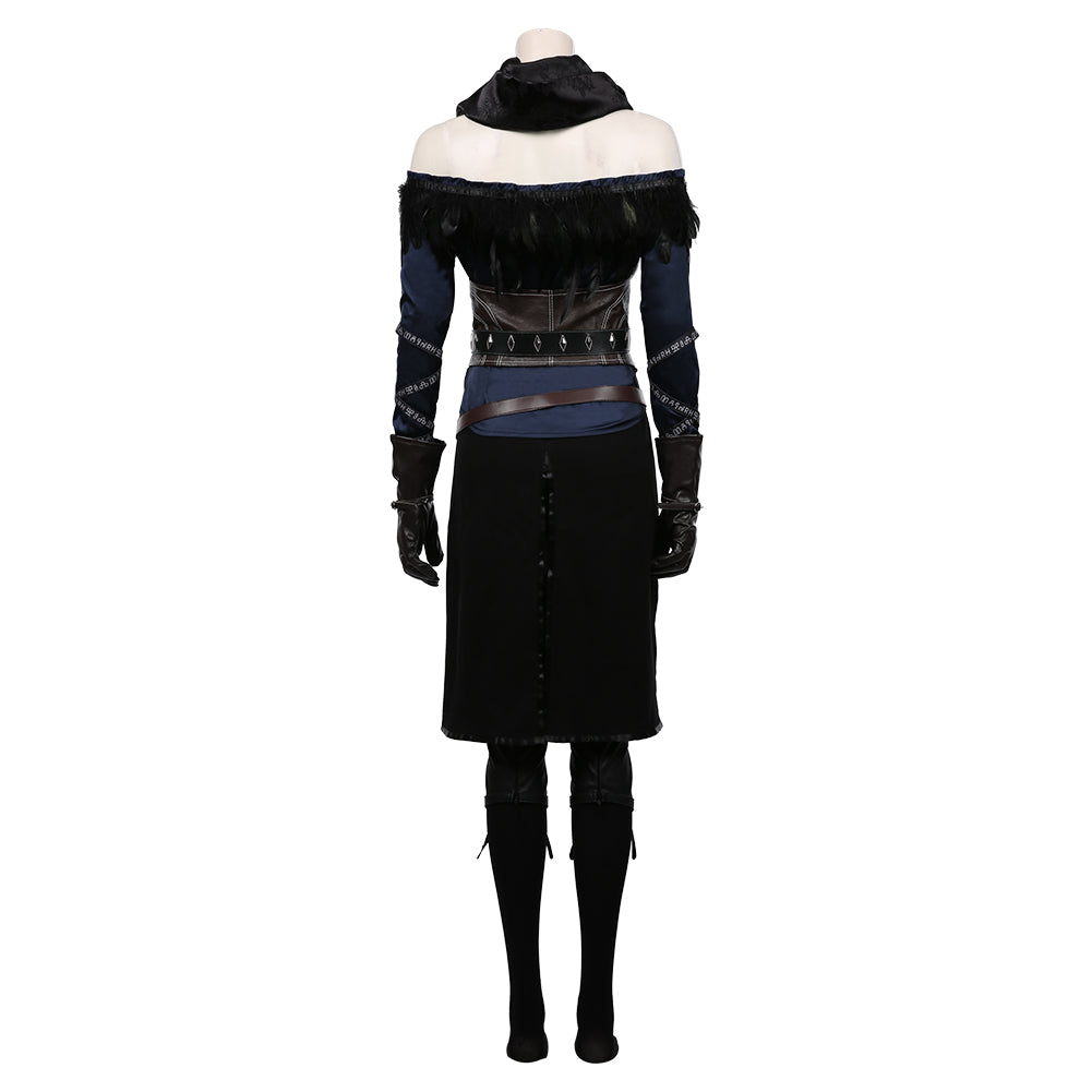 TV Series The Witcher 3: Wild Hunt Top Skirt Outfit Yennefer Halloween Carnival Suit Cosplay Costume