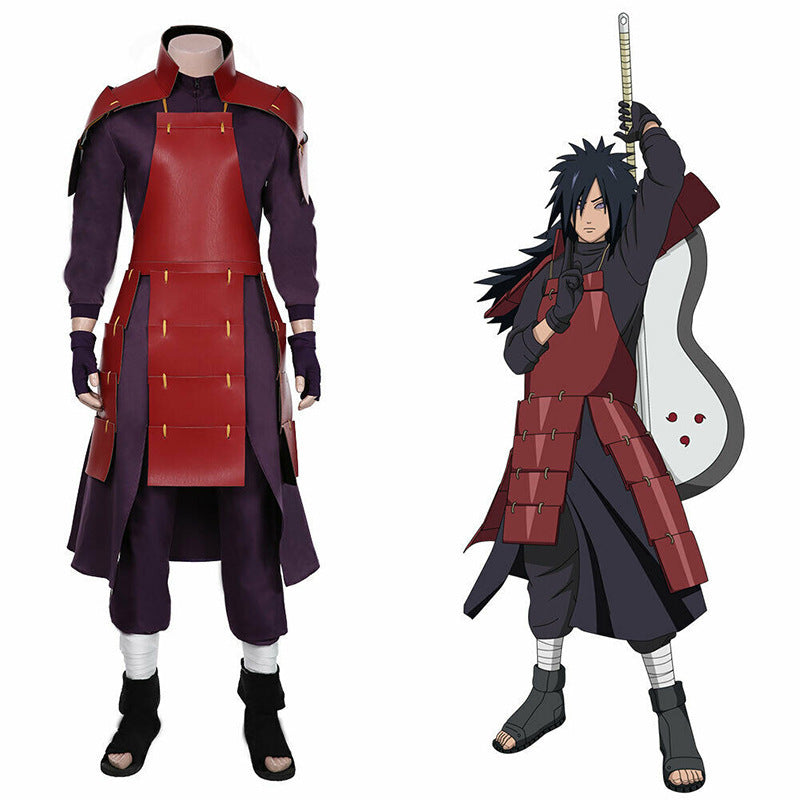 Anime Naruto Shippuden Uchiha Madara Halloween Cosplay Costume