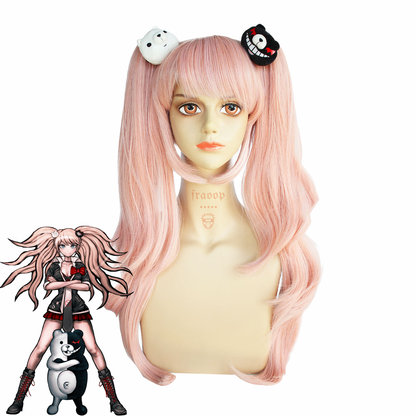 Danganronpa Enoshima Junko Ponytail Cosplay Wigs