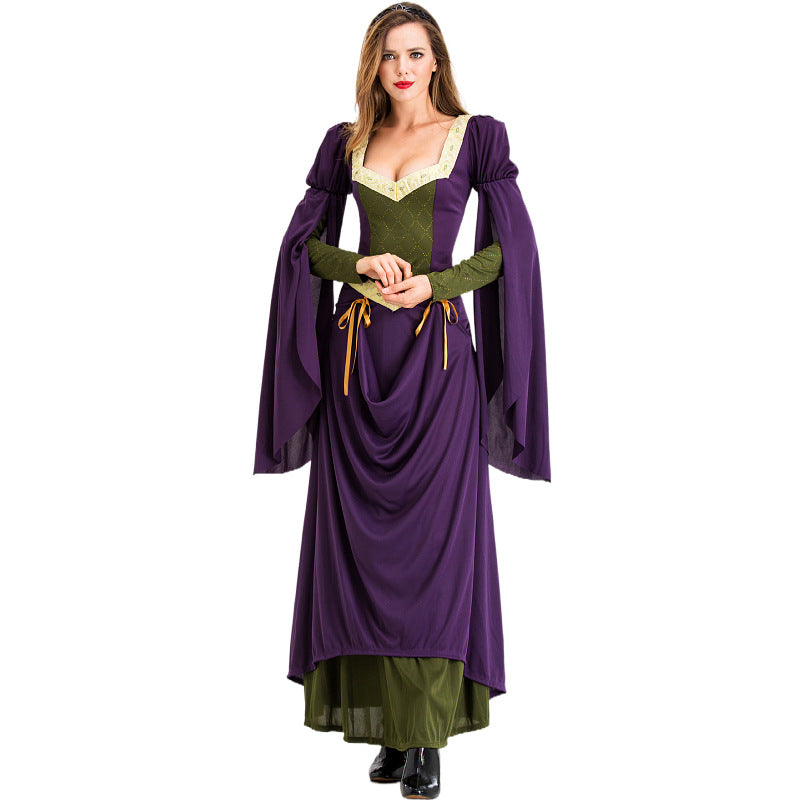 Medieval European Retro Court Queen Dress