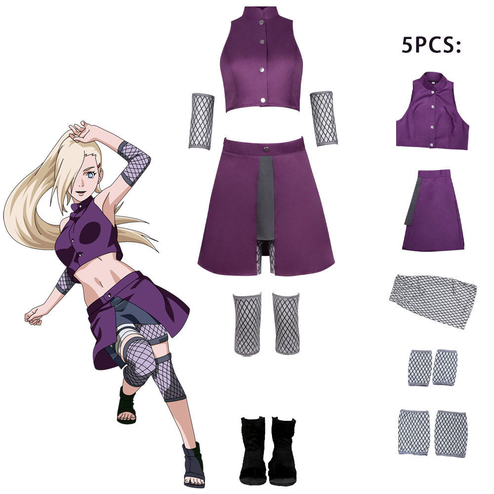 Anime Naruto Yamanaka Ino Cosplay Suit for Halloween Party