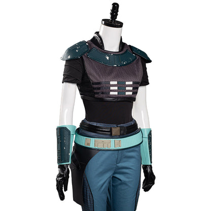 TV Series The Book Of Boba Fett Cara Dune Blue Uniform Outfit Cosplay Costume Halloween Carnival Suit