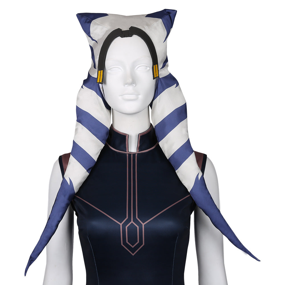 TV Series Ahsoka 2023 Ahsoka Tano Blue Dress Outfit Halloween Carnival Suit Cosplay Costume