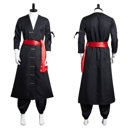 Anime One Piece Wano Country Roronoa Zoro Cosplay Costume Kimono Outfits Halloween Carnival Suit