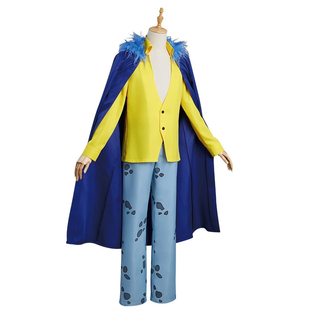 Anime One Piece Cosplay Costume King of the Sea Trafalgar Law Cos Costume Halloween Cosplay Costume