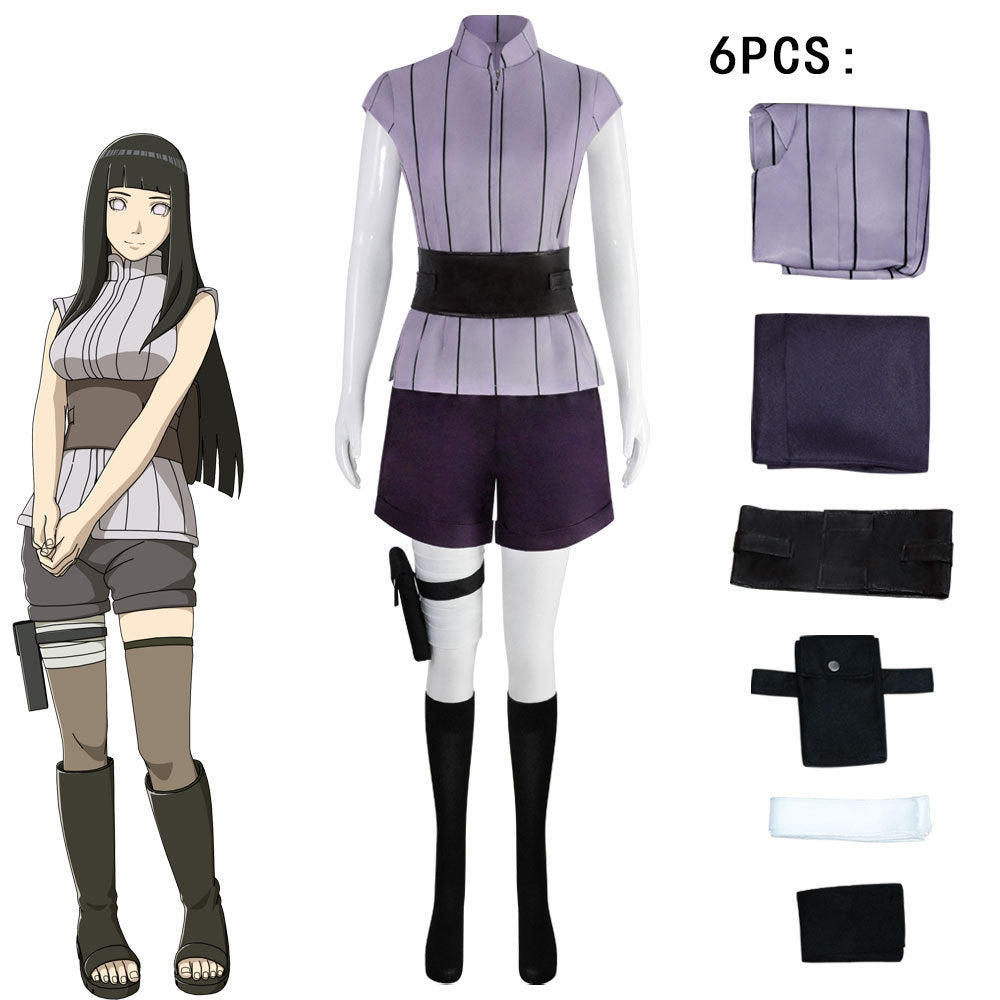 Anime Naruto HyūGa Hinata Cosplay Suit for Halloween Party