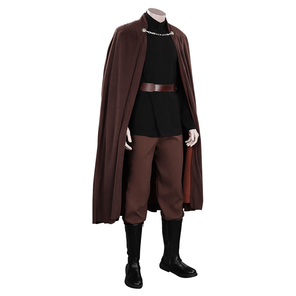 Movie Count Dooku Brown Set Cosplay Costume Outfits Halloween Carnival Suit