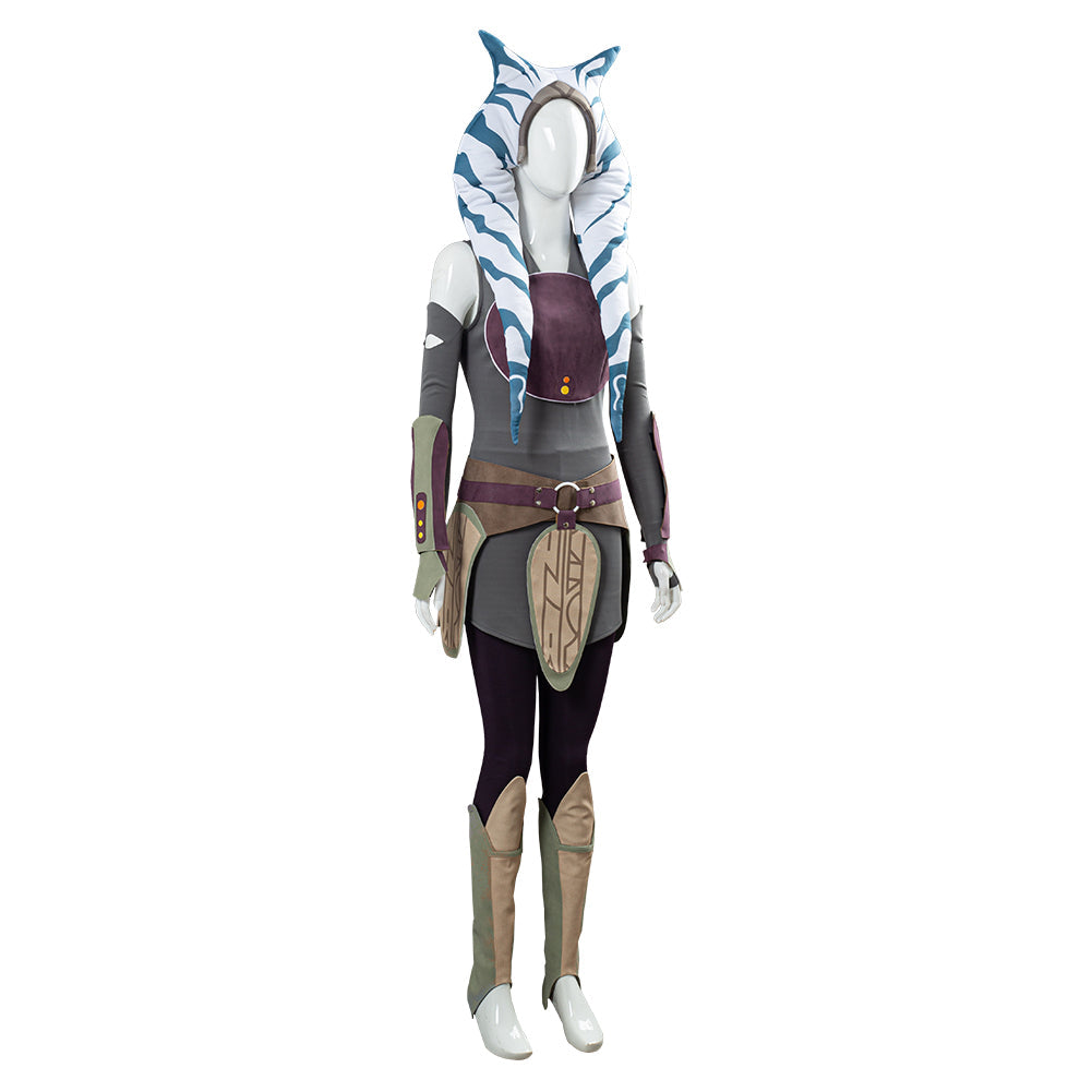 TV Series Ahsoka 2023 Ahsoka Tano Women Dress Outfit Halloween Carnival Costume Cosplay Costume