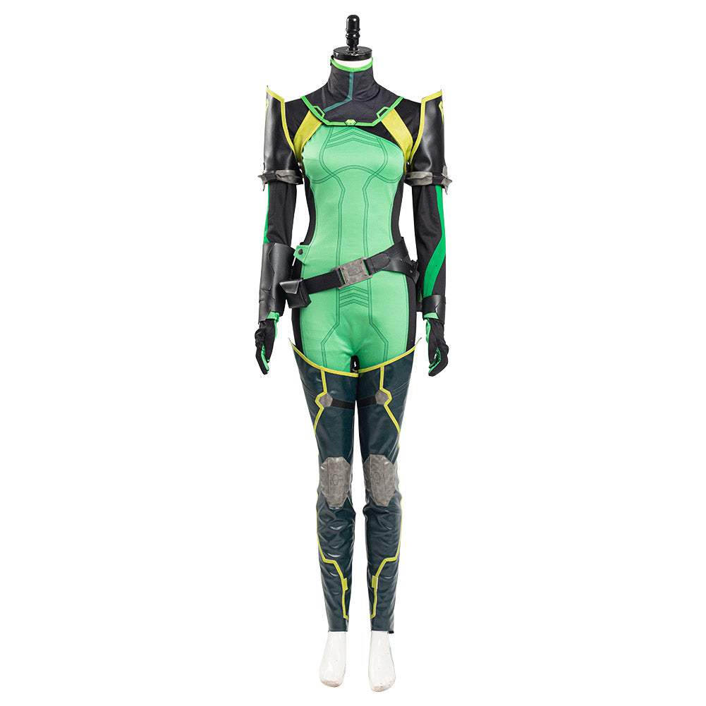 Game Valorant Women Jumpsuit Romper Suit Viper Halloween Carnival Outfit Cosplay Costume