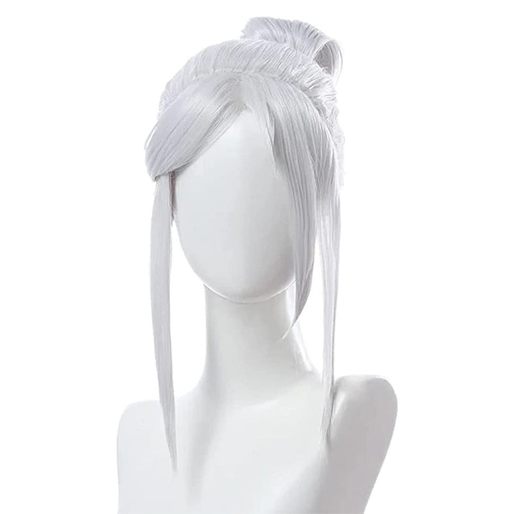 Game Valorant JETT  Cosplay Wig Heat Resistant Synthetic Hair