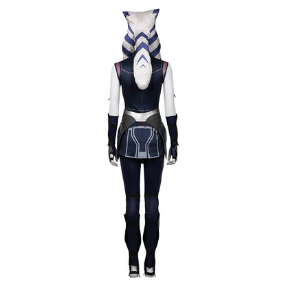 TV Series Ahsoka 2023 Ahsoka Tano Blue Dress Outfit Halloween Carnival Suit Cosplay Costume