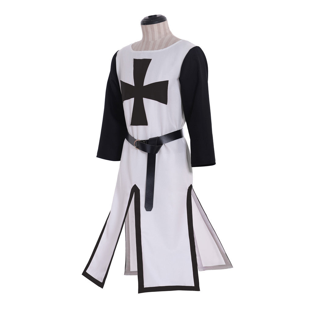 Medieval Templar Grand Master's Robe Clothing Crusader Role Play Coat