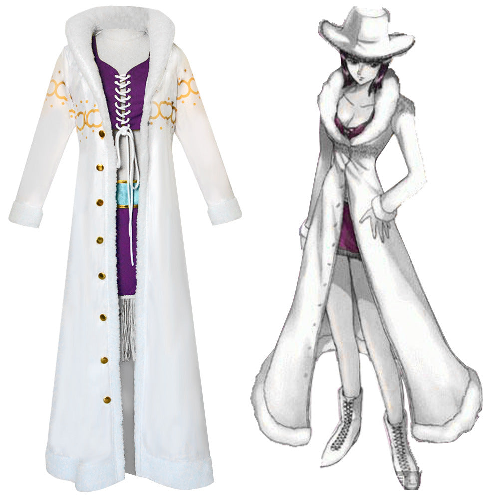 Anime One Piece Nico·Robin Cosplay Costume with Hat