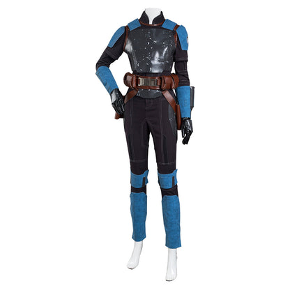 TV Series The Book Of Boba Fett Bo-Katan Kryze Blue Set Outfit Halloween Carnival Suit Cosplay Costume