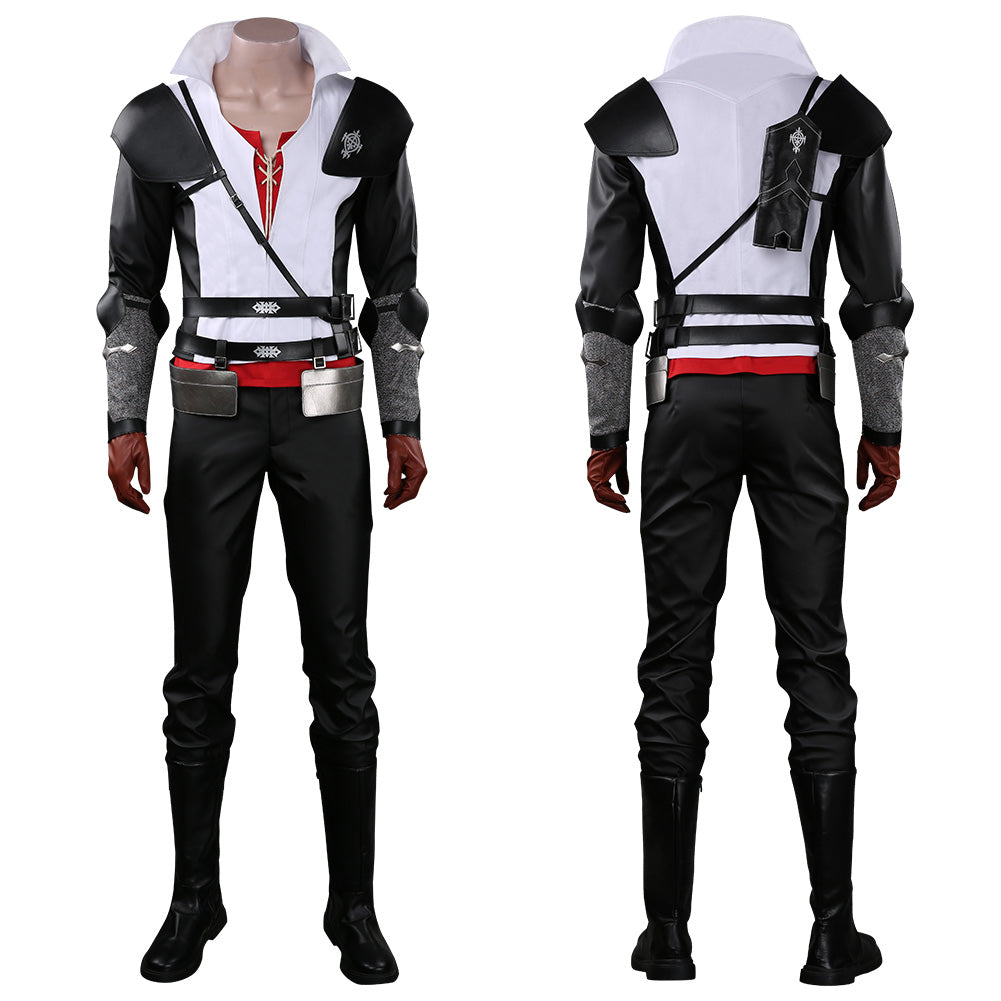 Game Final Fantasy Clive Rosfield Black Set Outfits Cosplay Costume Halloween Carnival Suit