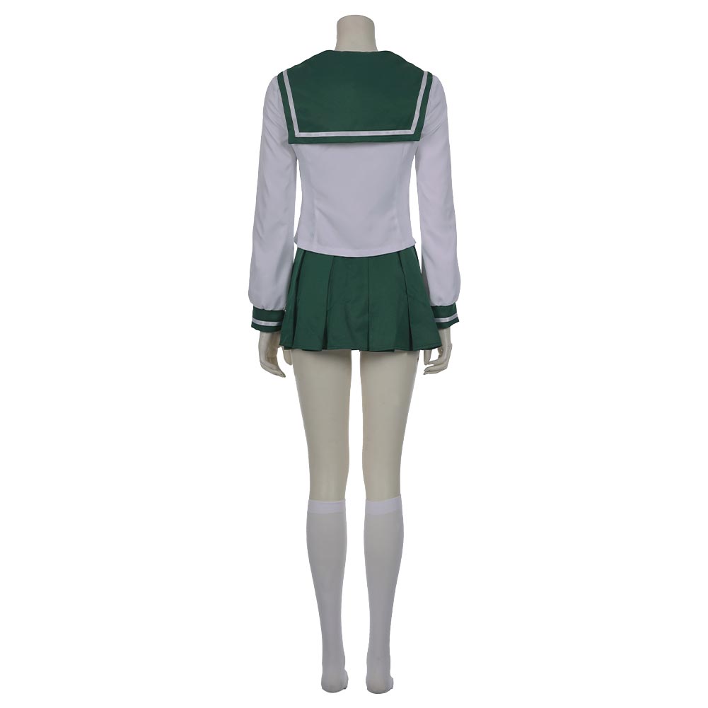 Anime Inuyasha Kagome Higurashi Uniform Skirt Outfit Cosplay Costume Halloween Carnival Costume