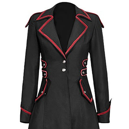 Medieval Gothic Vintage Women's Coat Swallowtail