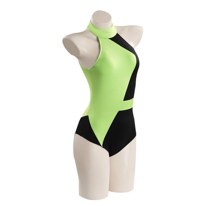 TV Series Kim Possible Shego Cosplay Costume Adult Swimwear Outfits Halloween Carnival Suit