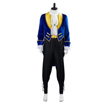 Movie Beauty And The Beast Prince Beast Cosplay Costume Halloween Carnival Costume for Adult