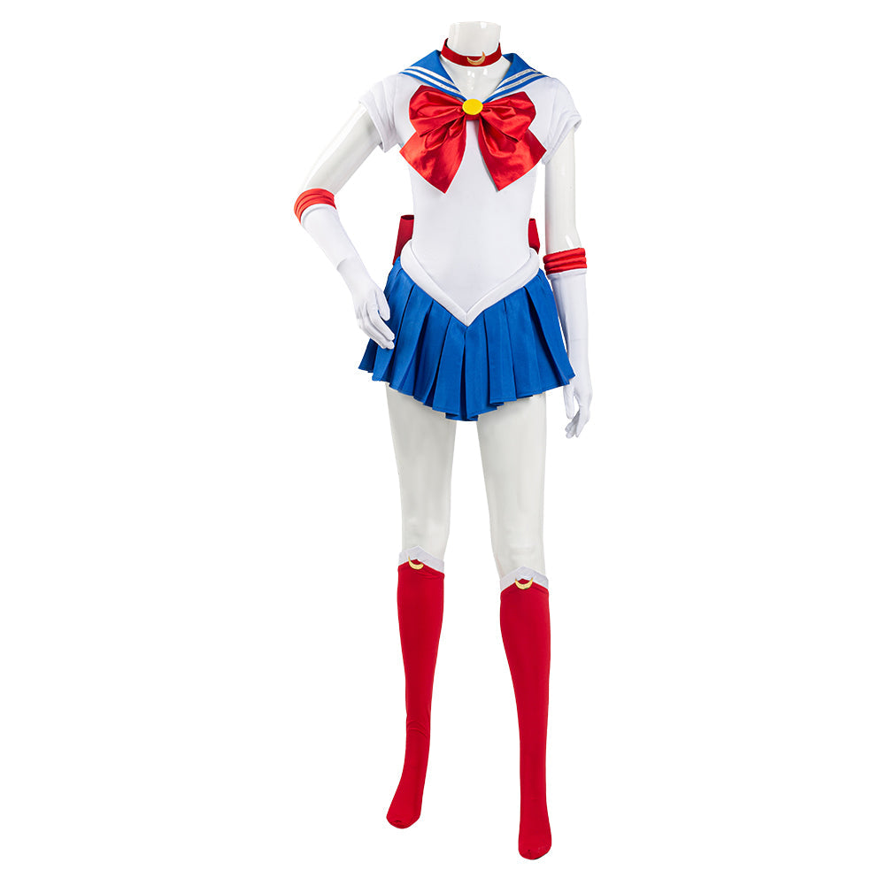 Anime Sailor Moon Tsukino Usagi Uniform Dress Outfits Cosplay Costume Halloween Carnival Suit