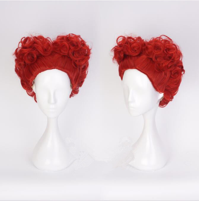 Movie Alice in Wonderland The Red Queen Cosplay Wig